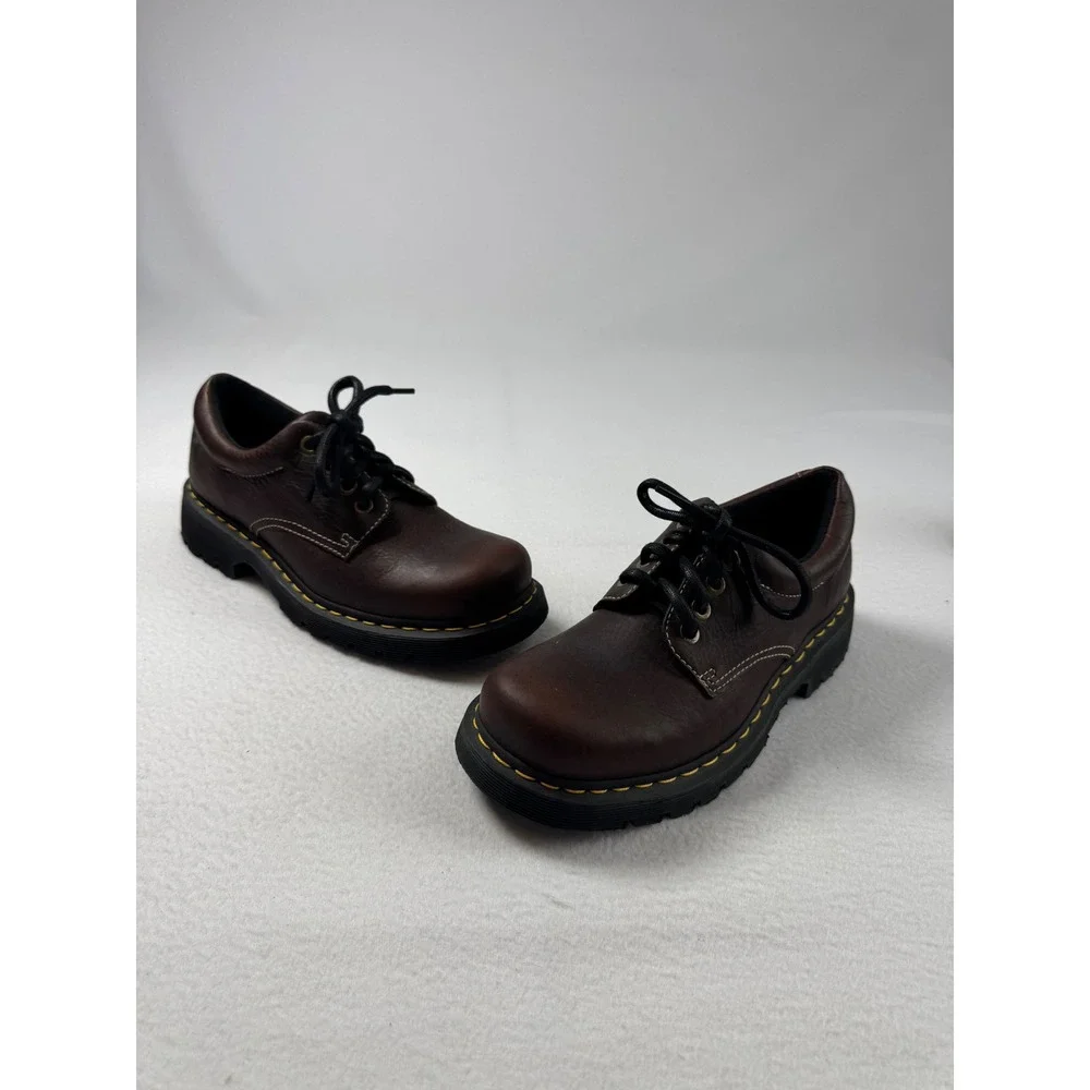 Grunge Dr. Martens Mens 9 Womens 10 11290 Oxford Shoes Brown Leather Lug Sole
